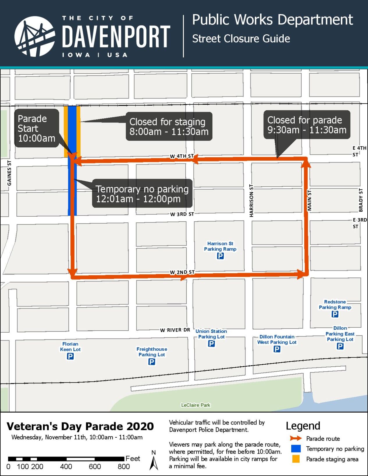 Parade route